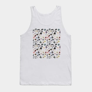 X Files Episodes Pattern Tank Top